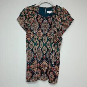 LOFT Cap Sleeve Blouse Size M